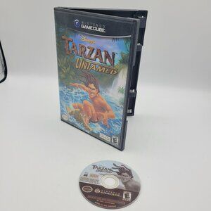 Tarzan Untamed (Gamecube, 2001) Disc and Box